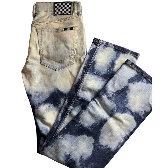 VANS Bleached Five Pocket Straight Leg Mid-Rise Jeans size 7 - Picture 3 of 5